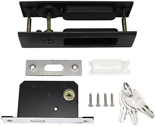 Pissente Serratura Kit per Porta Scorrevole in Lega di Zinco Bullone di Sicurezza per Superfici Lisce in Materiale Ad Alta Durezza Adatto per Porte del Bagno