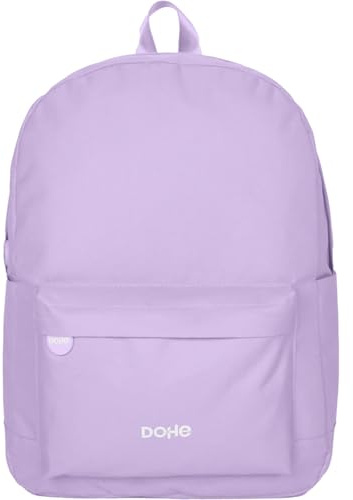 ‎DOHE - Zaino scolastico ergonomico - Grande capacità (18L), 5 tasche, scomparto per laptop/tablet, schienale e spallacci rinforzati - Serenity Viola