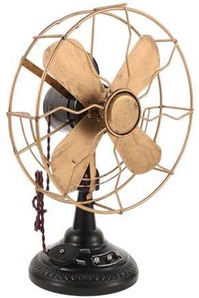 Mobestech Ornements De Ventilateur Rétro Ventilateur Rétro À L'Ancienne De Table Antique (Juste Les Pendule)