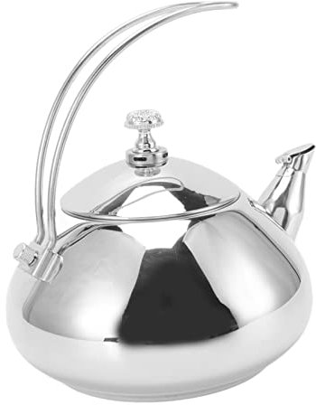 EALRIDV Théière INOX de 1,5L, avec Infuseur Amovible, Design Professionnel et Sécurité Thermique pour la Cuisine à la Maison​