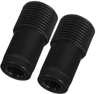 BESPORTBLE 2pcs Threaded Broom Handle Tips Hollow Pipe Replacement Connectors for Mop Broom Rods Versatile Fit for Metal Poles for Efficient Household Cleaning