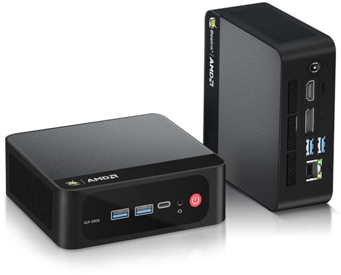 Beelink SER5 Mini PC,AMD Ryzen 5 5500U(6C/12T,up to 4.0 GHz),Mini Computer 32GB DDR4 RAM 500GB M.2 SSD Graphics 7core 1800MHz,Support 4K Triple Display/HDMI+DP+Type-C/Wifi6/BT5.4,Auto Power On