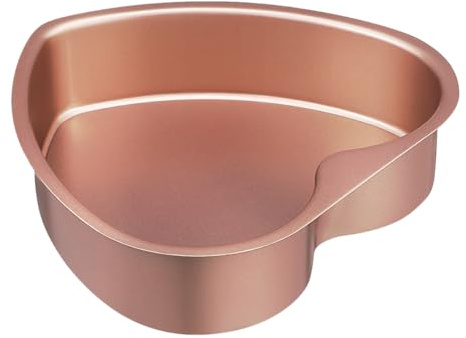 Mipcase Teglia Facile da Sformare e Comoda da Pulire a Forma di Cuore per Dolci in Lega di Alluminio per Baking e Realizzazione di Mini Torte Personalizzate