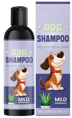 Hundeshampoo zur Linderung von Juckreiz | 100ml Sanftes Und Befeuchtendes Badezubehör Für Haustiere - Badeshampoo Für Hunde | Für Innen- Und Außenbereich, Reisen