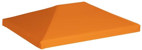 Tettoia per Gazebo, Tetto per Tendone Da Festa Da Esterni, Copertura Superiore per Gazebo 310 g/m² 4x3m Arancione Per Cortile Portico Balcone Privato