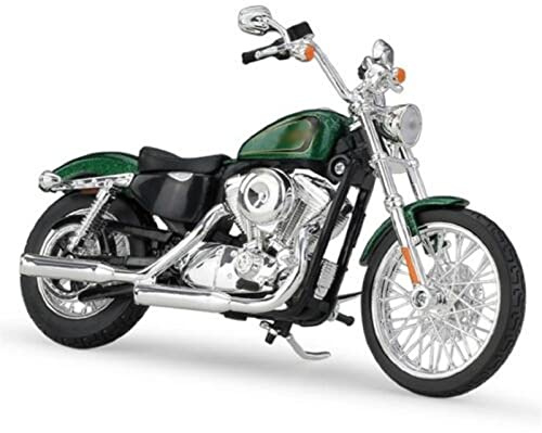 1:12 För Harley XL 1200V Seventy-Two 2013 Grön Motorcykel Cykel Diecast Modell För Barnpresenter Vuxenkollektion