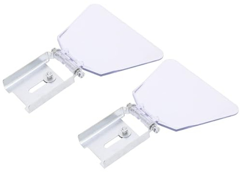 Chiffonade 2Pcs Bench Grinder Eyeshield - Bench Grinder EyeShield Stainless Steel Security Guards Durable Guard Replacement Kit for Grinders(L)