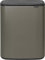 Brabantia Bo Touch Bin - 2 x 30L Inner Buckets (Platinum) Large Waste/Recycling Kitchen Bin - Soft-touch