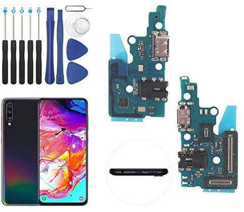 RongZy USB-Ladeanschluss Ersatz kompatibel für Samsung Galaxy A70 A705 2019 SM-A705FN SM-A705MN Dock Connector Flexkabel.