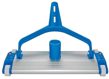 Suinga Bodenreiniger mit Aluminiumbasis zur manuellen Reinigung des Pools, Befestigung mit 450 mm Klemme 2 Zoll