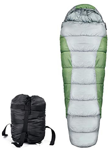 Multifunktionaler Hängematten-Schlafsack, warm, für Erwachsene, Camping, Winter, Baumwolle, Reiseschlafsack, Winter, Ultraleicht, Thermisch (Color : Green)