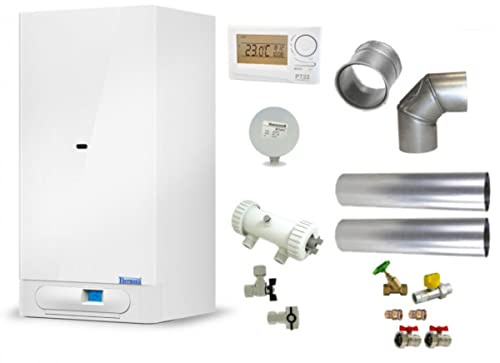 Thermona Gastherme - Komplettpaket | Heizwerttherme & Kombitherme | 20 kW | Therm 20 CXE.AA | PropanErdgas L/LL | Heizung Heiztherme