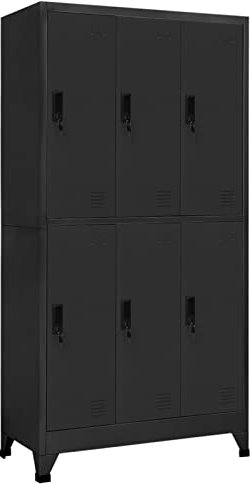 Keketa Homgoday Stahlschließfachschrank Anthrazit 90x45x180cm - Für Schulen & Büros Model339799