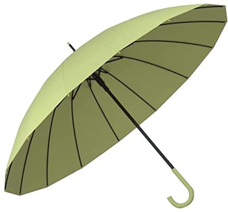 Windsicher Regenschirm Großer Regenschirm, Regenschirm, Golfschirm, Strapazierfähiger Regenschirm, Sonnenschutz, Winddicht Für Damen Und Herren Regenschirme Schirm Sturmfest ( Color : Grün , Size : 86