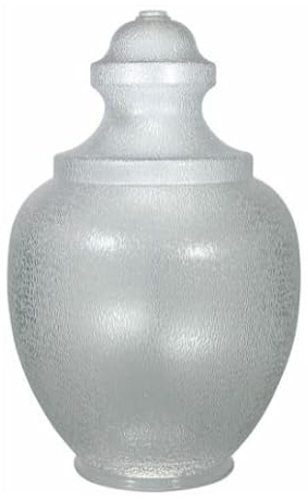 Fluorolite Plastics Street Light Globe | Acorn Globe | Polycarbonate | FPI-118-9 Silver | 9 Neck