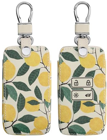 kwmobile Autoschlüssel Hülle kompatibel mit Renault 4-Tasten Smartkey Autoschlüssel (nur Keyless Go) - Kunstleder Schutzhülle Schlüsselhülle Cover