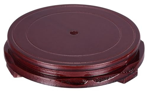 PATIKIL Planter Display Stand 5.9 Dia Round Bonsai Base Home Decor Display