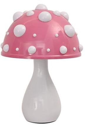 Juodkeo Pilz Lampe LED Rosa Pilz Tischlampe, 3-Farbige Dimmbare Mushroom Lamp Nachttischlampe, Pilzlampen Deko Nachtlicht mit Kabel für Wohnzimmer Schlafzimmer, Stromversorgung über USB