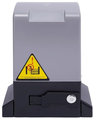 750W Schiebetorantrieb Set bis 1600KG Toröffner Torantrieb Schiebetor Tor Antrieb mit 2 Fernbedienungen 2 Handsender Leiser Torantriebe für Hotel Unternehmen Schulen Wohngebieten