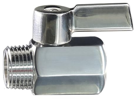 1 Stück Mini-Kugelhahn Aus Edelstahl, 1/8 Zoll, 1/4 Zoll, 3/8 Zoll, 1/2 Zoll, 3/4 Zoll, 1 Zoll Außen- Auf Innengewinde, Hochdruck-Absperrventil For Luft, Wasser, Gas, Öl(3/8)