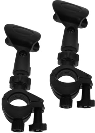 TOYANDONA 2 Pièces Pinces Pour Microphone Réglables En Plastique Robuste, Support Pour Micro Sur Pied, Compatibles Micro Sans Fil Pour Diffusion En Direct Et Enregistrements