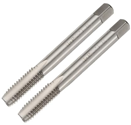 QUARKZMAN Taraud à Pointe en Spirale 3/8-16 Unc B2 Acier Haute Vitesse 2pcs | Screw Tap Threading Tapping Tool, Machine Robinets Taraudage Bit