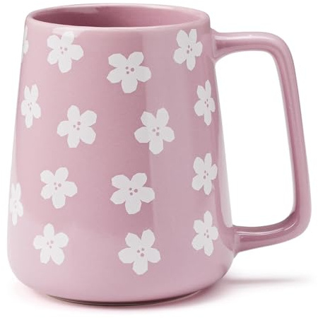 Cteahrow 24 oz Keramik-Kaffeetasse, große Milchkaffeetasse, Teetasse, glatte Glasur für Kakao, Cappuccino, Latte, Müsli, spülmaschinenfest, mikrowellengeeignet (Lila)