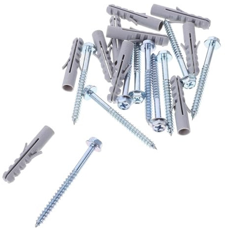 CANIGHT Lot De 10 Vis Pour Support Tv, Chevilles De Fixation Pour Cloisons Sèches, Boulons Muraux Pour Briques, Accessoires De Montage Tv, Chevilles Murales Pour Briques, Vis Pour Support