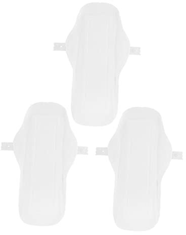 SHERCHPRY 3piezas Toalla Sanitaria De Menstrual Reutilizable Compresa De Algodón Lavable Menstruación Unidades Compresa Higiénica Para Mujer