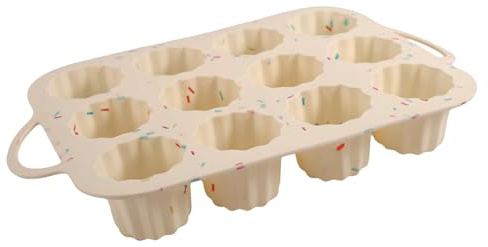 Teglia da forno per muffin, in silicone antiaderente, da cucina in silicone, per torte, utensili da cucina antiaderenti, per torte, crostate, cioccolato, biscotti, fondente
