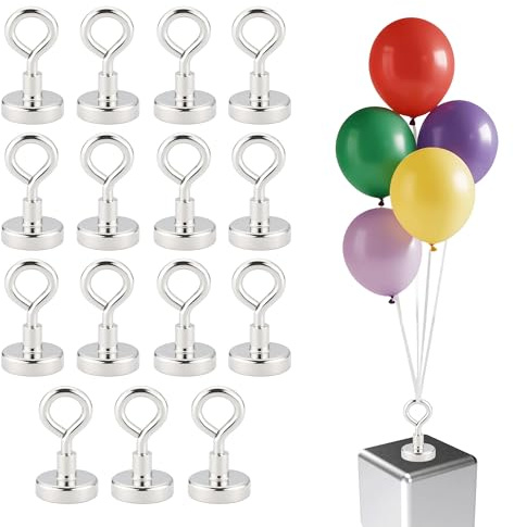 15 PCS Balloon Weights Reusable Balloon Weight for Extra Strong Balloons Holders for Party Wedding Birthday Christmas (Clamping force 2 kg, Diameter 10mm)