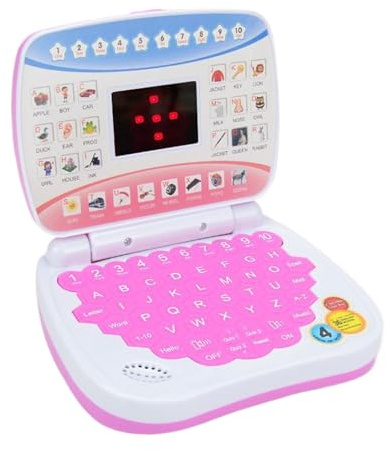 Portátil Infantil - Ordenador Portátil De Educativo De 6.02 Pulgadas Para | Niños Con Música | Portátiles de Juego De Fantasía ABS, Computadora de Aprendizaje Preescolar, Aprender Juegos De
