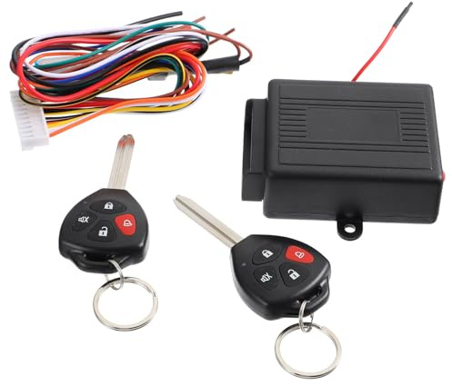 GANAZONO Système D'alarme Automobile 12v Verrouillage à Distance et Recherche de Voiture Télécommandée en Plastique, Kit Antivol pour Voiture Sécurisé