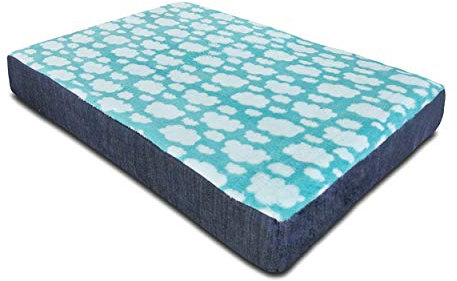 Baldiflex Cloud Matratze für Hundebett und Katze mit Memory-Schaum, Höhe 7 cm, 115 x 70 cm, 5 + 2 cm Memory-Schaum