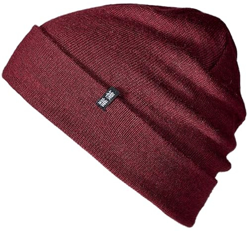 Enter the Complex® Merino Mütze Herren, Beanie Damen, 100% Merino Wolle, Warm und Dünn, Zweilagige Strickmütze