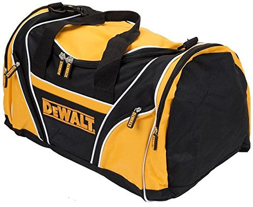 Dewalt Tool Bag 18 46cm Toolbag Yellow Black Open Top DIY Gym Tools Holdall