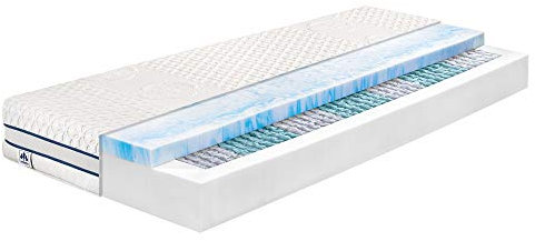 Badenia Irisette Tonnentaschenfederkern-Matratze mit Gel-Active-Auflage Classic TTFK Härtegrad 4 Größe 100x200 cm