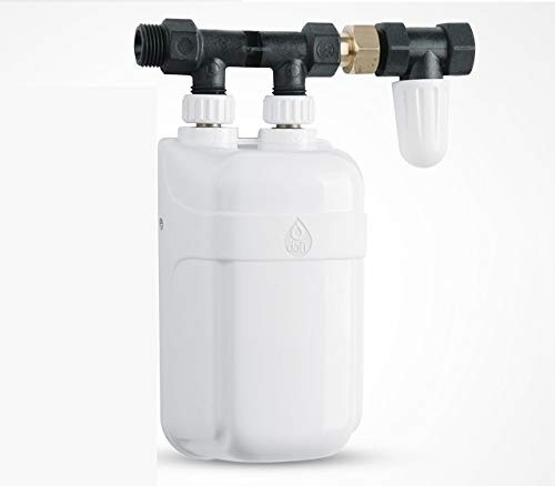 Dafi Chauffe-eau instantané 3,7 kW jusqu'à 11 kW avec groupe de raccordement + vanne d'arrêt (7,5 kW)