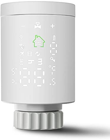 ZHXuang Smart Thermostat Radiator Valve Head,Zigbee Thermostatic Radiator Valve ，Programmable,Smart Life App Remote Control，Works With Tuya And Alexa,Google Home（one pcs）, White