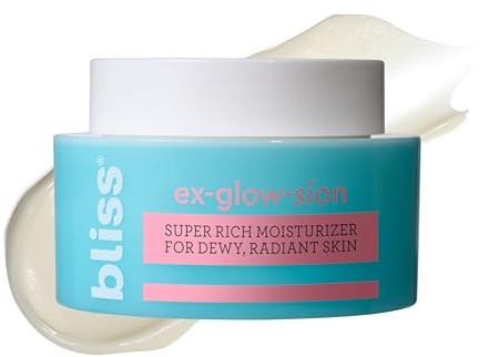 Bliss Ex-glow-sion Radiance-Boosting Moisturizer | With Vitamin C, Squalane & Deep Dew Complex | Plumps, Brightens & Softens Dry Skin | Clean, Vegan, 1.7 oz
