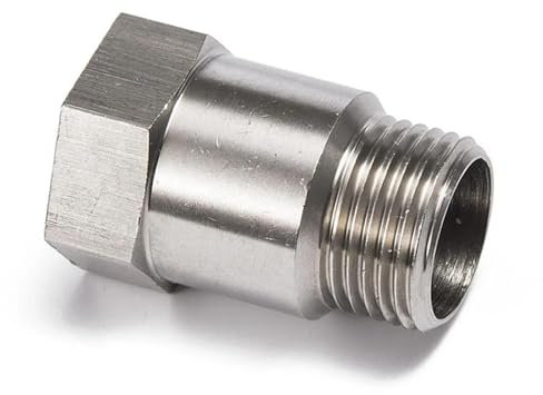 Lambdasonde Regelsonde 1pc O2 Sauerstoff Sensor Test Rohr Verlängerung Adapter Spacer Stahl Und Verchromt M18 X 1.5 Bung Spacer Für Auto Teil Zubehör O2 Lambdasonden