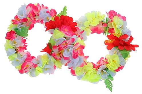 EXCEART Hawaiianische als Girlanden-Ornamente Bunte Tropische Dekorationen für Strandpartys und Luau-partyartikel Leicht und Farbecht