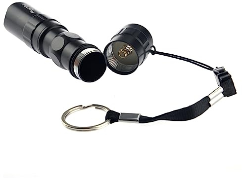 Veemoon 3W 300Lm Kleiner LED Taschenlampe Kleiner Handgerät aus Aluminiumlegierung für Camping Outdoor