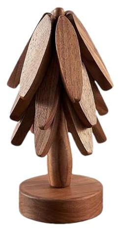 Tree Shape Trivet Coaster, Tree Wooden Coasters, Multifunctional Wooden Trivet, Anti-scalding Heating Pads For Kitchen, Trivets Teapots Coaster, For Hot Dishes/Pot
