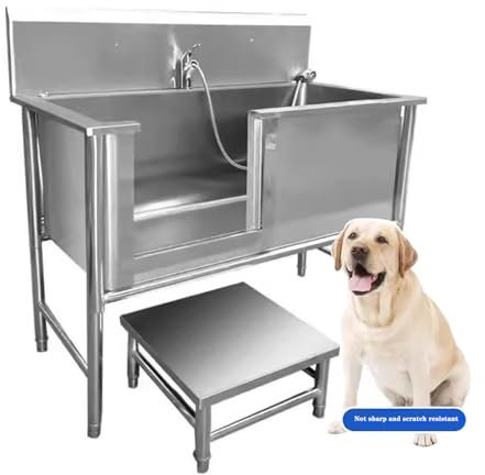 Station de bain professionnelle en acier inoxydable pour chien, station de lavage pour chien, baignoires pour chien, baignoire de toilettage pour chien, baignoire pour chien, évier de lavage