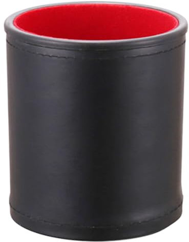 CQEAZ Würfelbecher aus PU-Leder, Würfelbecher, Handmuster, Würfel-Shaker, leises Schütteln, Unterhaltung, Würfelschale für Würfelbrett