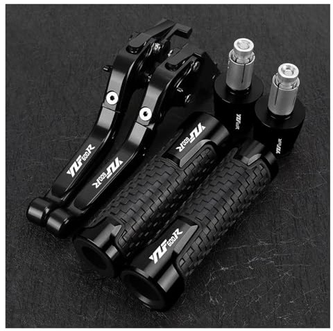 Griffsatz FÜR Yam&aha YZF600R YZF 600R YZF 600 R Thundercat Motorrad Bremse Kupplung Hebel Griff Bar Griffe Enden(Black)