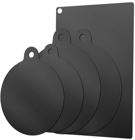 TETEWEVER 5 STK Schwarz Induktionsmatte Induktionsfeld Schutzmatte Silikon | Rund und Eckig Silikon Schutzmatte Induktionskochfeld Induktionsschutzmatte Induktion Protector für Induktionsherd
