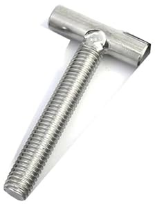 MNUPL Tornillos de Soldadura Tipo T de Acero Inoxidable M12 304, Pernos de Clavo, Tornillos de Cabeza de Martillo for riel de canaleta, riel de inglete(65mm)