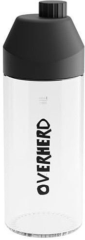Overherd Glass Oat Milk Bottle - 700ml Reusable Mixing Shaker for Powdered Oat Milk, Easy-Pour Lid, Smooth Mixing, Fridge & Travel Friendly